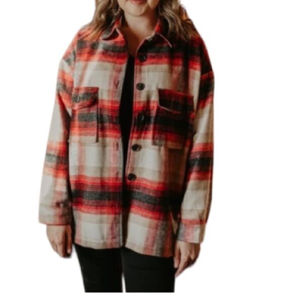 ELAN Riley Plaid Jacket / Shacket - Picture 8 of 13